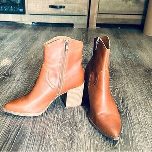 Steve Madden Cate Boot (Women's 9 ) Cognac Leather